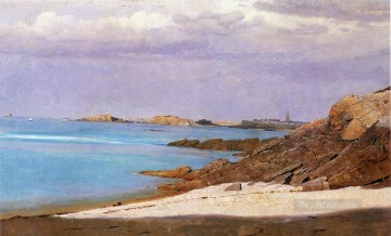  Stanley Canvas - Saint Malo Brittany scenery Luminism William Stanley Haseltine